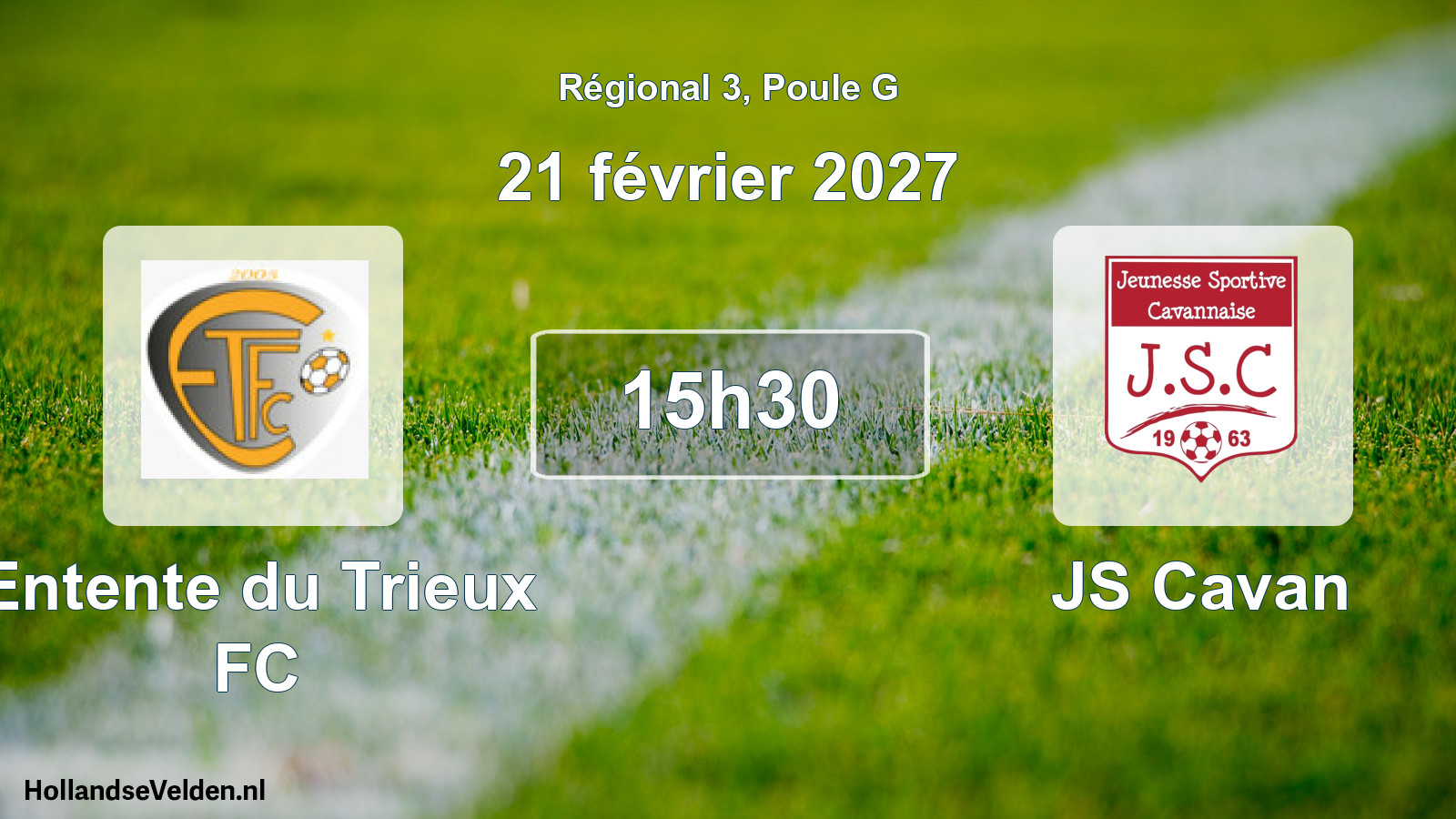 Scheduled Match: Entente du Trieux FC - JS Cavan (21 February 2027)