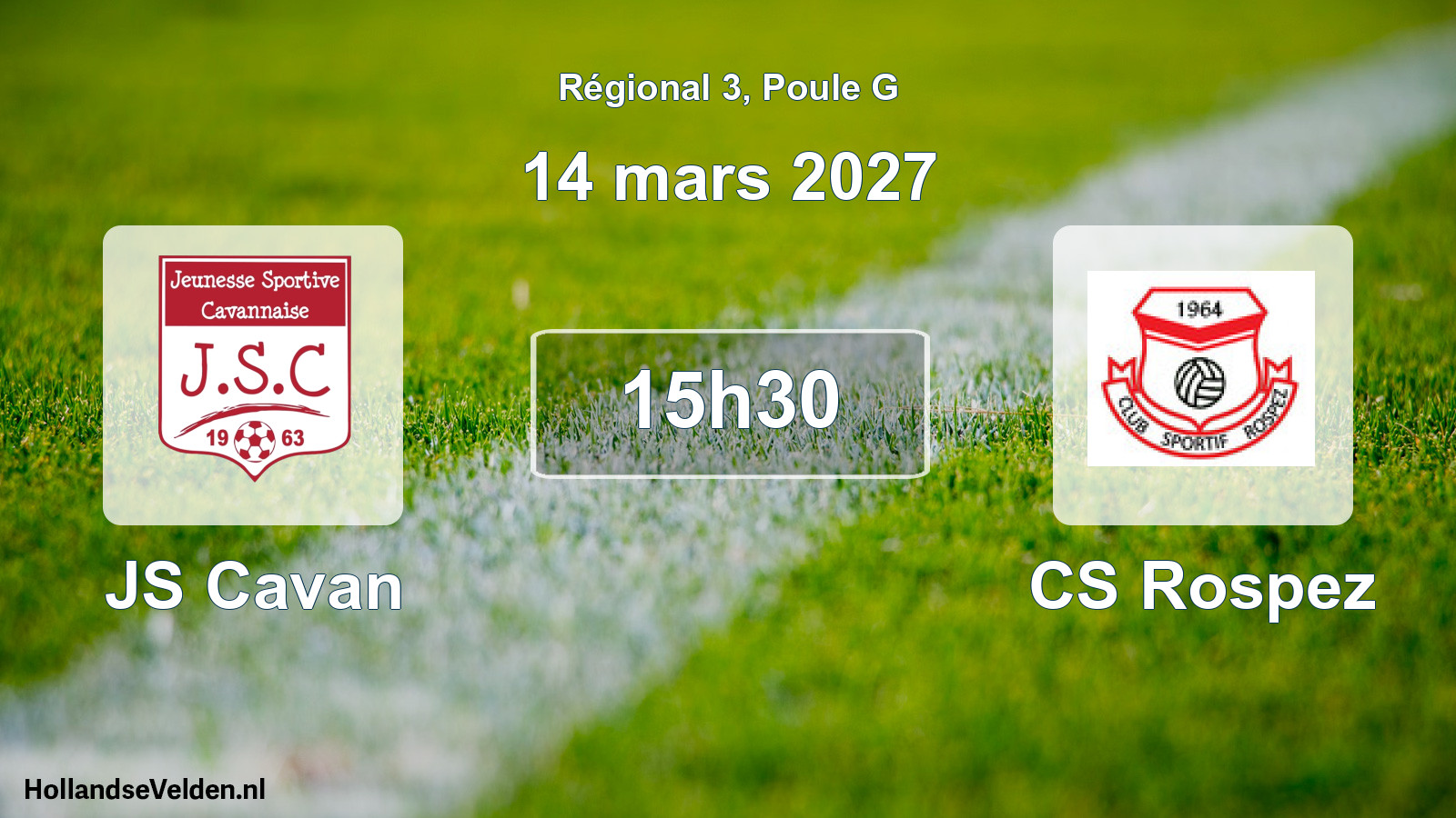 Scheduled Match: JS Cavan - CS Rospez (14 March 2027)