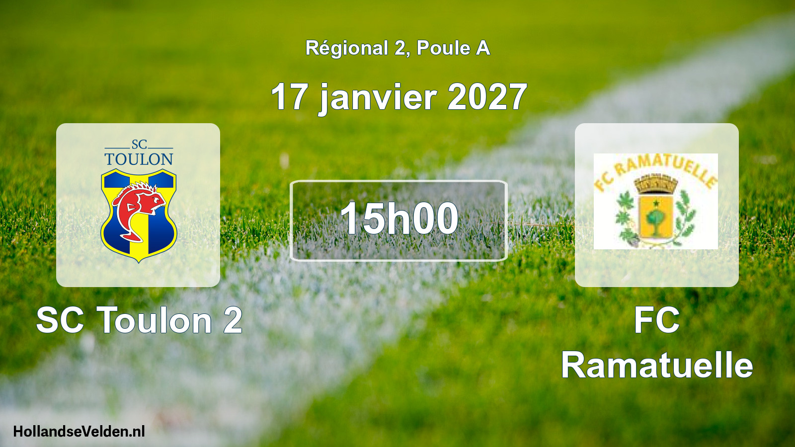 Scheduled Match: SC Toulon 2 - FC Ramatuelle (17 January 2027)
