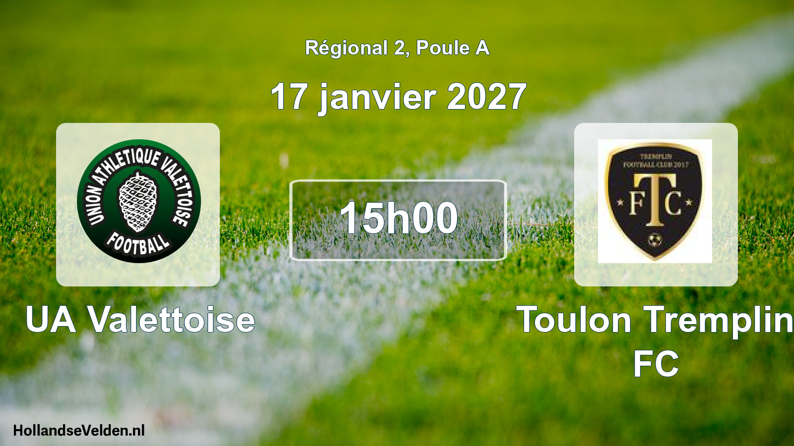 Scheduled Match: UA Valettoise - Toulon Tremplin FC (17 January 2027)