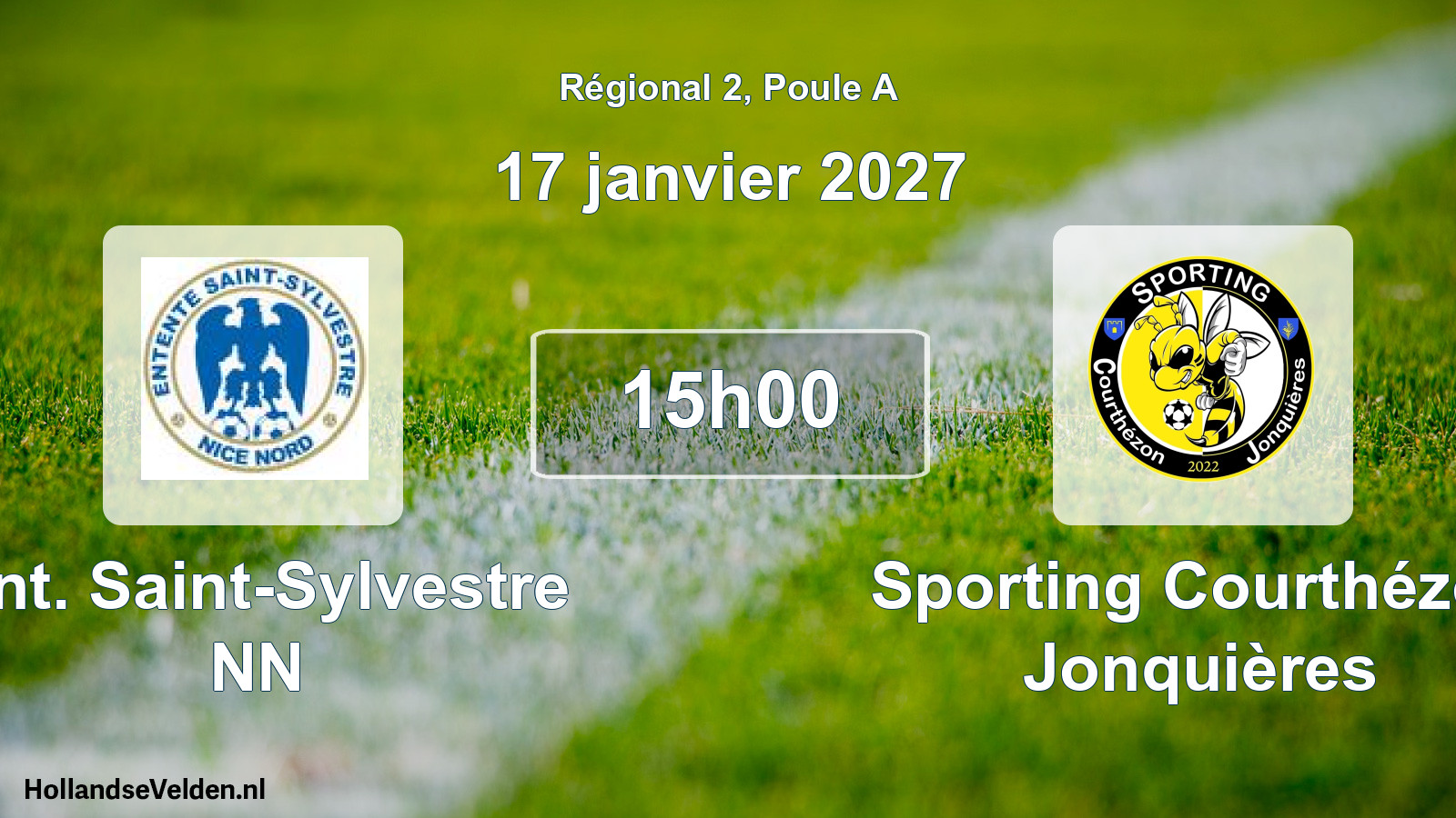 Scheduled Match: Ent. Saint-Sylvestre NN - Sporting Courthézon Jonquières (17 January 2027)
