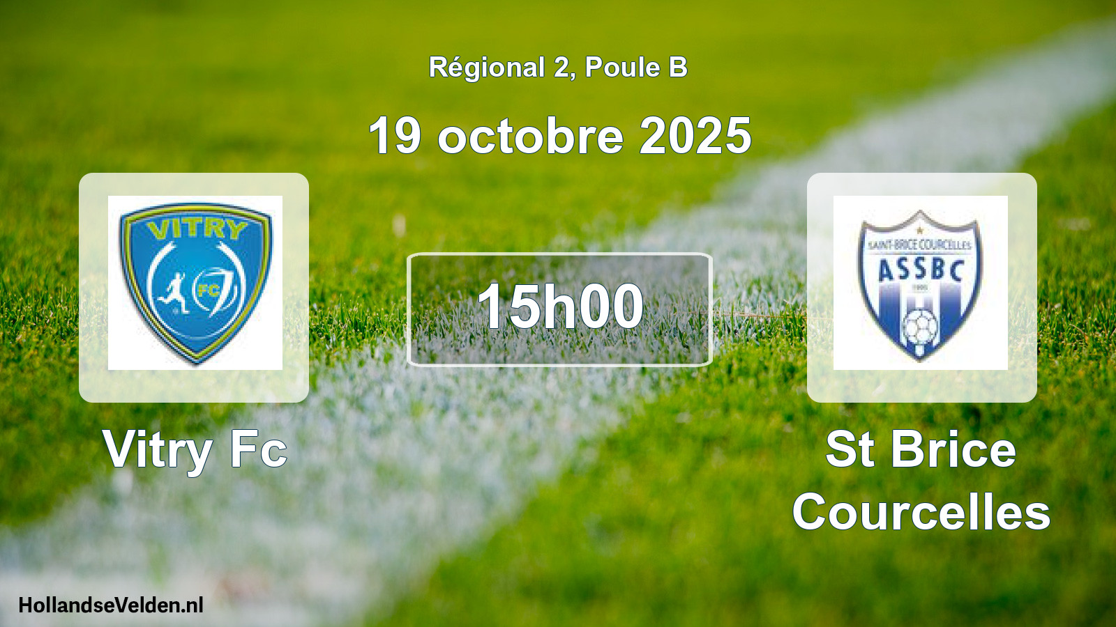 Scheduled Match: Vitry Fc - St Brice Courcelles (19 October 2025)