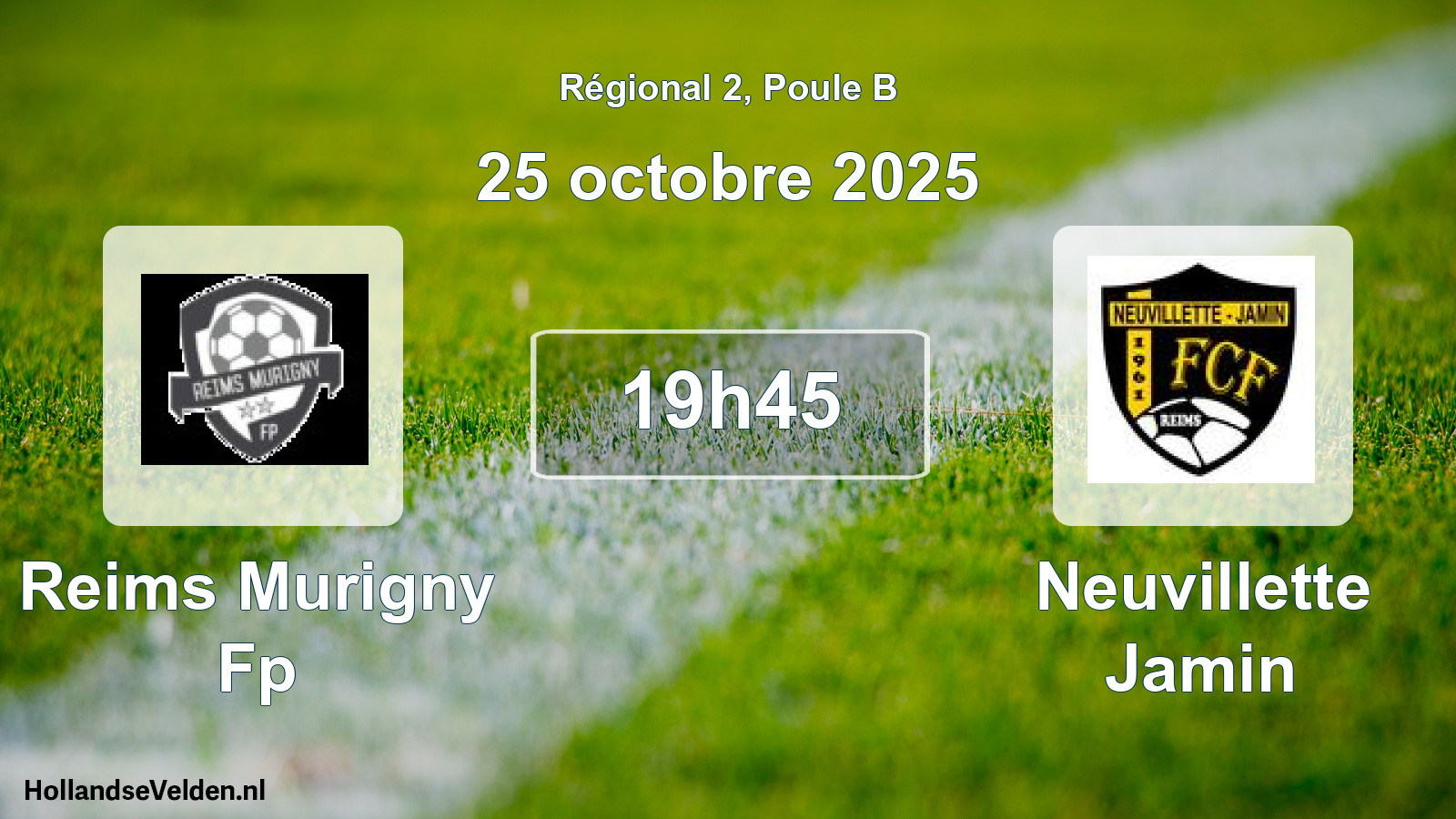 Scheduled Match: Reims Murigny Fp - Neuvillette Jamin (25 October 2025)