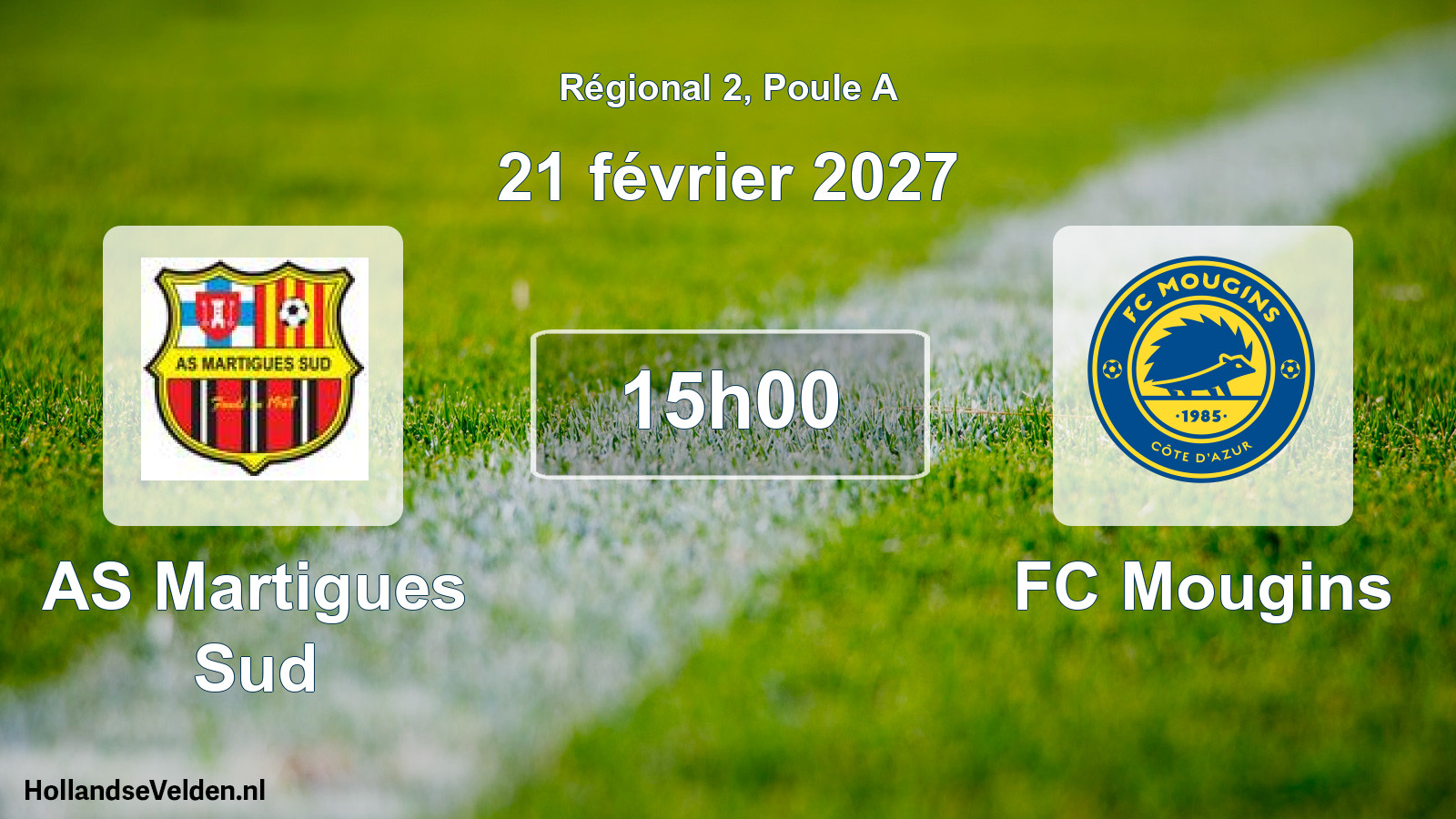 Scheduled Match: AS Martigues Sud - FC Mougins (21 February 2027)