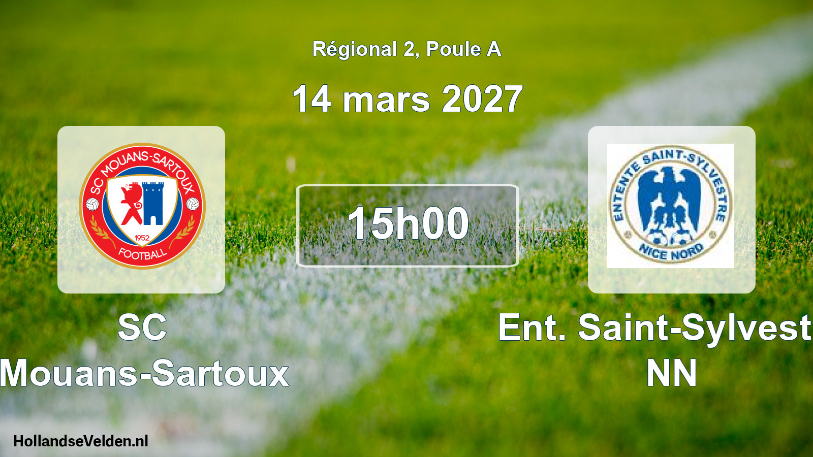Match programmé: SC Mouans-Sartoux - Ent. Saint-Sylvestre NN (14 mars 2027)