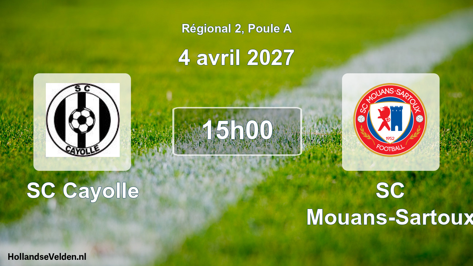 Scheduled Match: SC Cayolle - SC Mouans-Sartoux (4 April 2027)