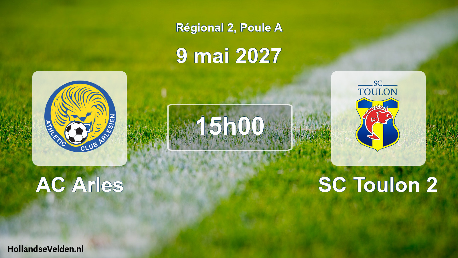 Match programmé: AC Arles - SC Toulon 2 (9 mai 2027)