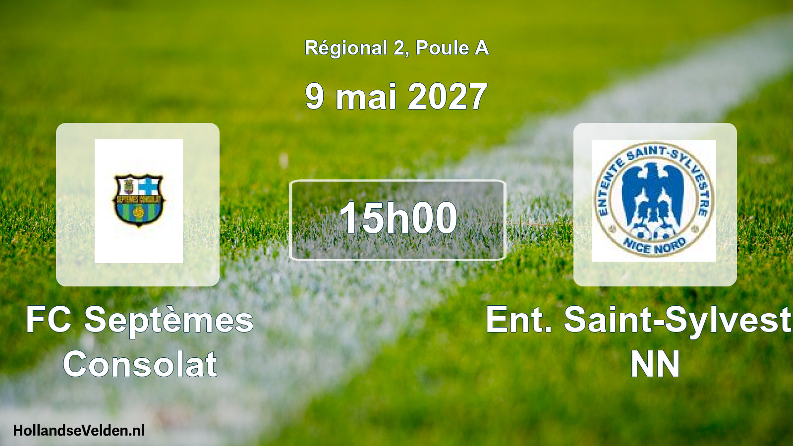 Scheduled Match: FC Septèmes Consolat - Ent. Saint-Sylvestre NN (9 May 2027)