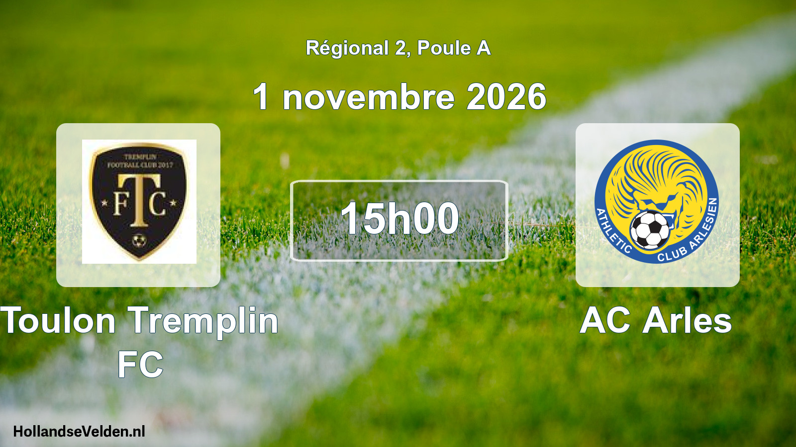 Scheduled Match: Toulon Tremplin FC - AC Arles (1 November 2026)