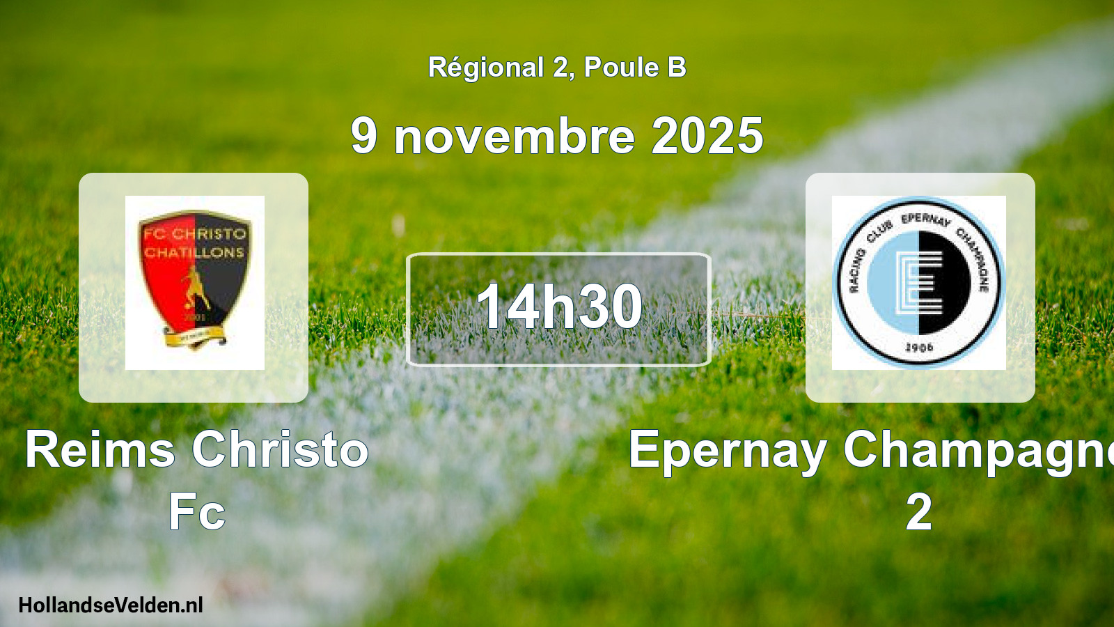 Geplande wedstrijd: Reims Christo Fc - Epernay Champagne Rc 2 (9 novembre 2025)