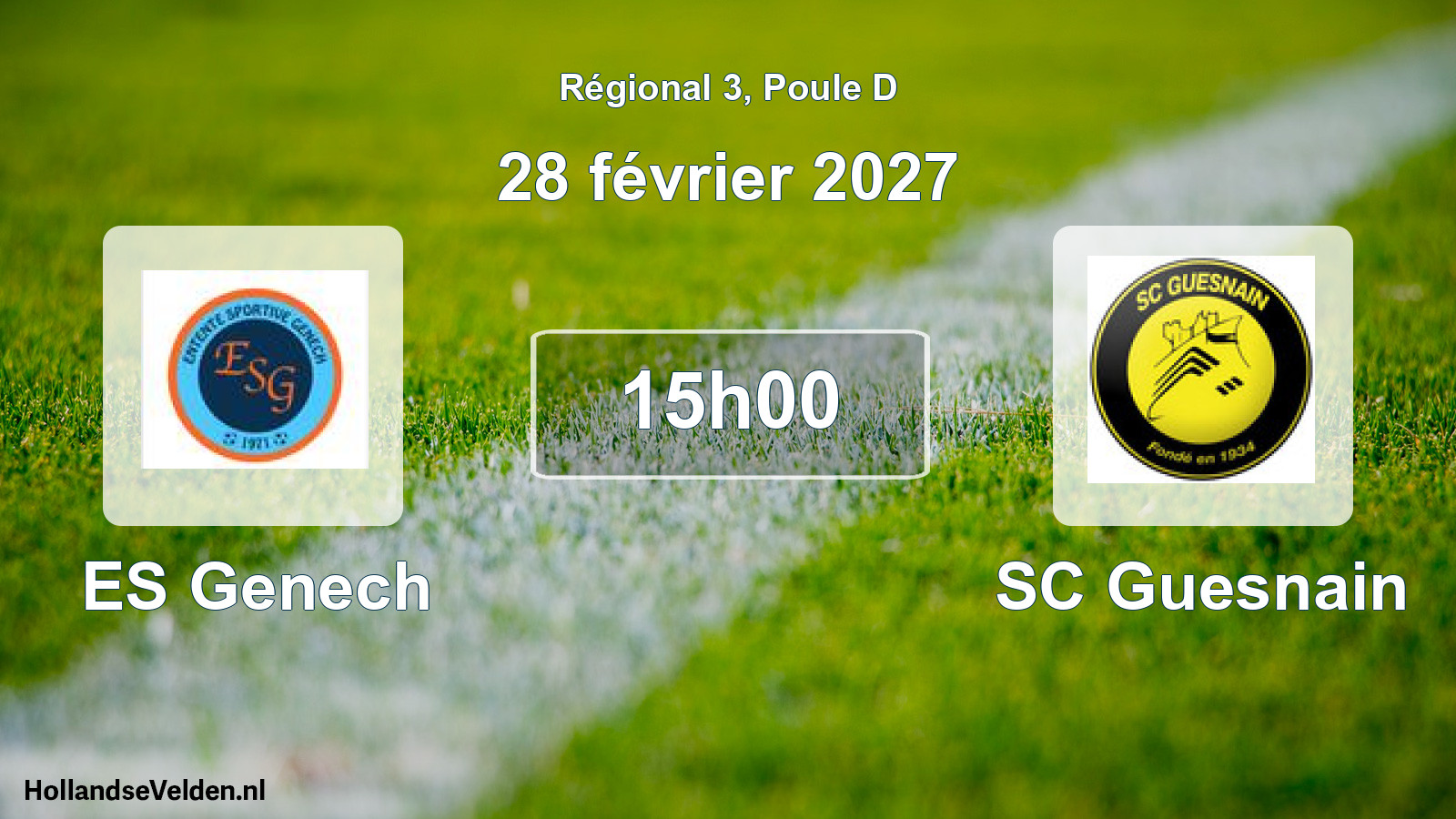 Scheduled Match: ES Genech - SC Guesnain (28 February 2027)