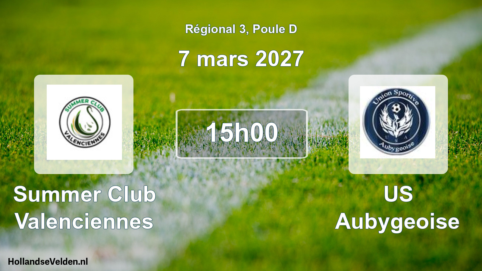 Scheduled Match: Summer Club Valenciennes - US Aubygeoise (7 March 2027)