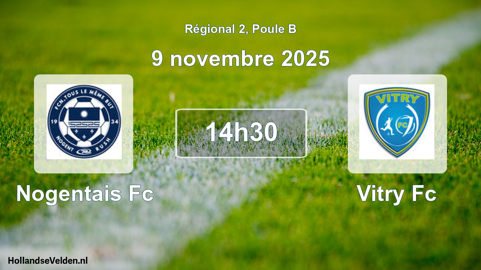 Scheduled Match: Nogentais Fc - Vitry Fc (9 November 2025)