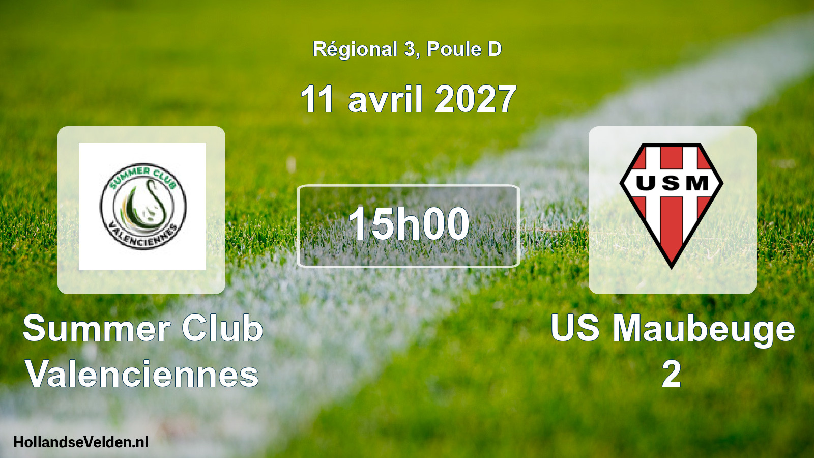 Scheduled Match: Summer Club Valenciennes - US Maubeuge 2 (11 April 2027)