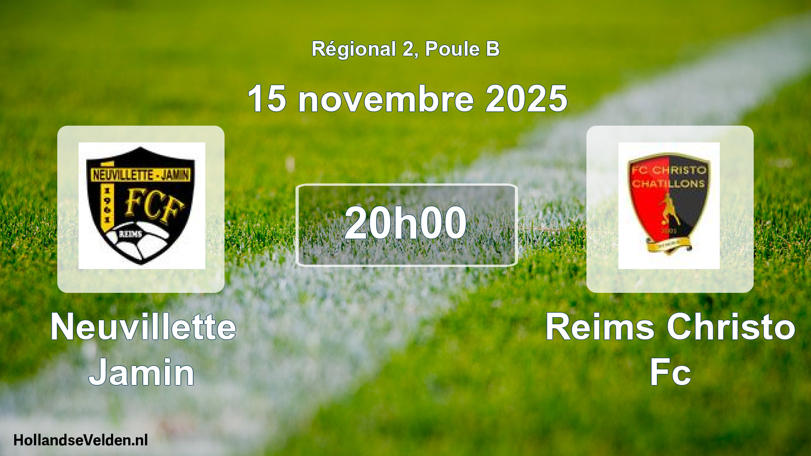Scheduled Match: Neuvillette Jamin - Reims Christo Fc (15 November 2025)