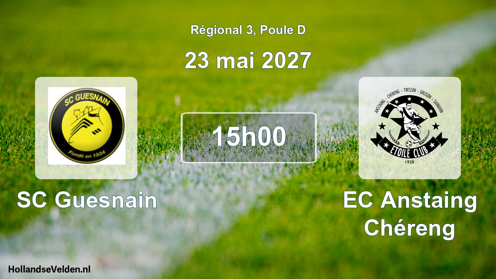 Scheduled Match: SC Guesnain - EC Anstaing Chéreng (23 May 2027)