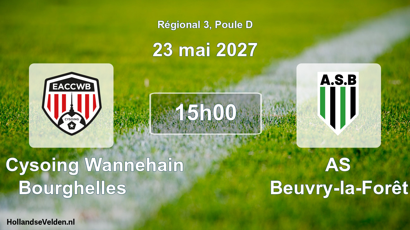Scheduled Match: EAC Cysoing Wannehain Bourghelles - AS Beuvry-la-Forêt (23 May 2027)