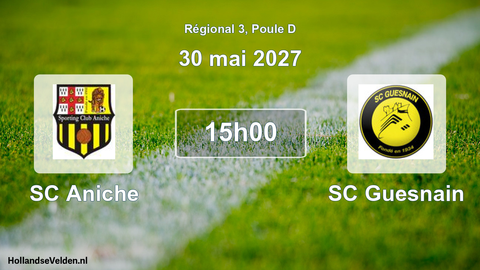 Geplande wedstrijd: SC Aniche - SC Guesnain (30 mei 2027)