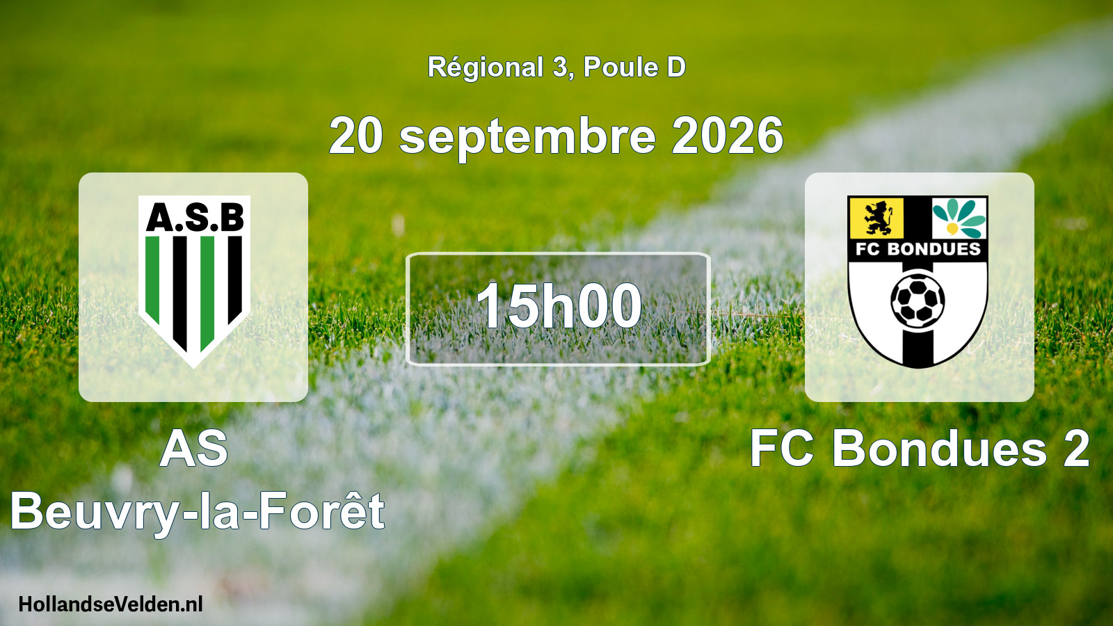 Scheduled Match: AS Beuvry-la-Forêt - FC Bondues 2 (20 September 2026)