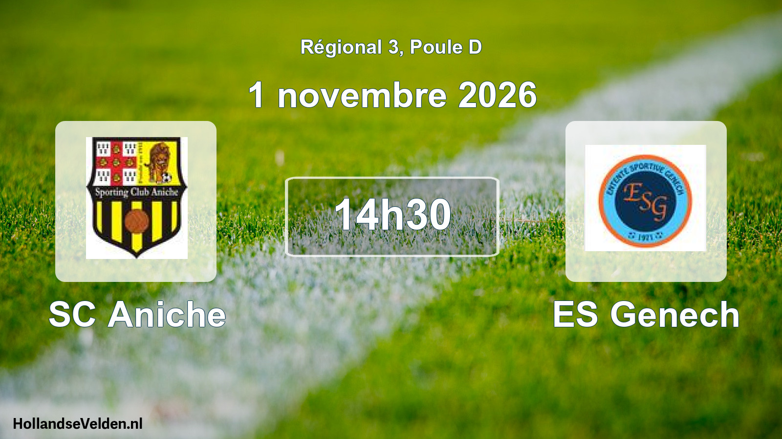 Scheduled Match: SC Aniche - ES Genech (1 November 2026)