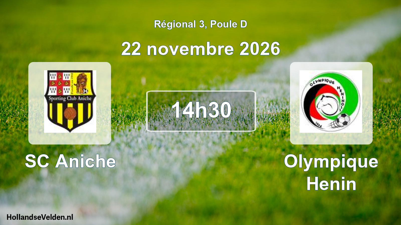 Scheduled Match: SC Aniche - Olympique Henin (22 November 2026)