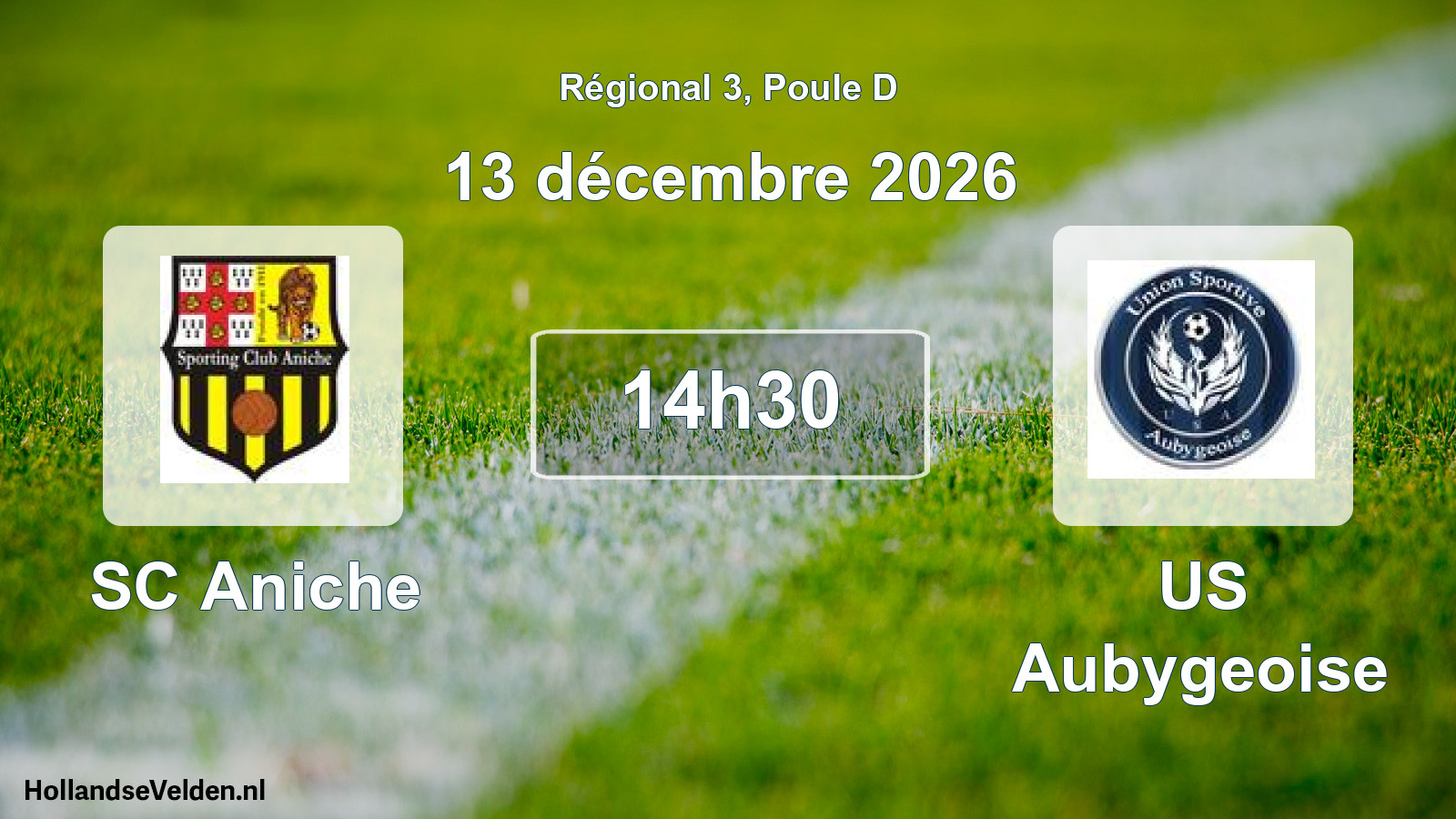 Scheduled Match: SC Aniche - US Aubygeoise (13 December 2026)