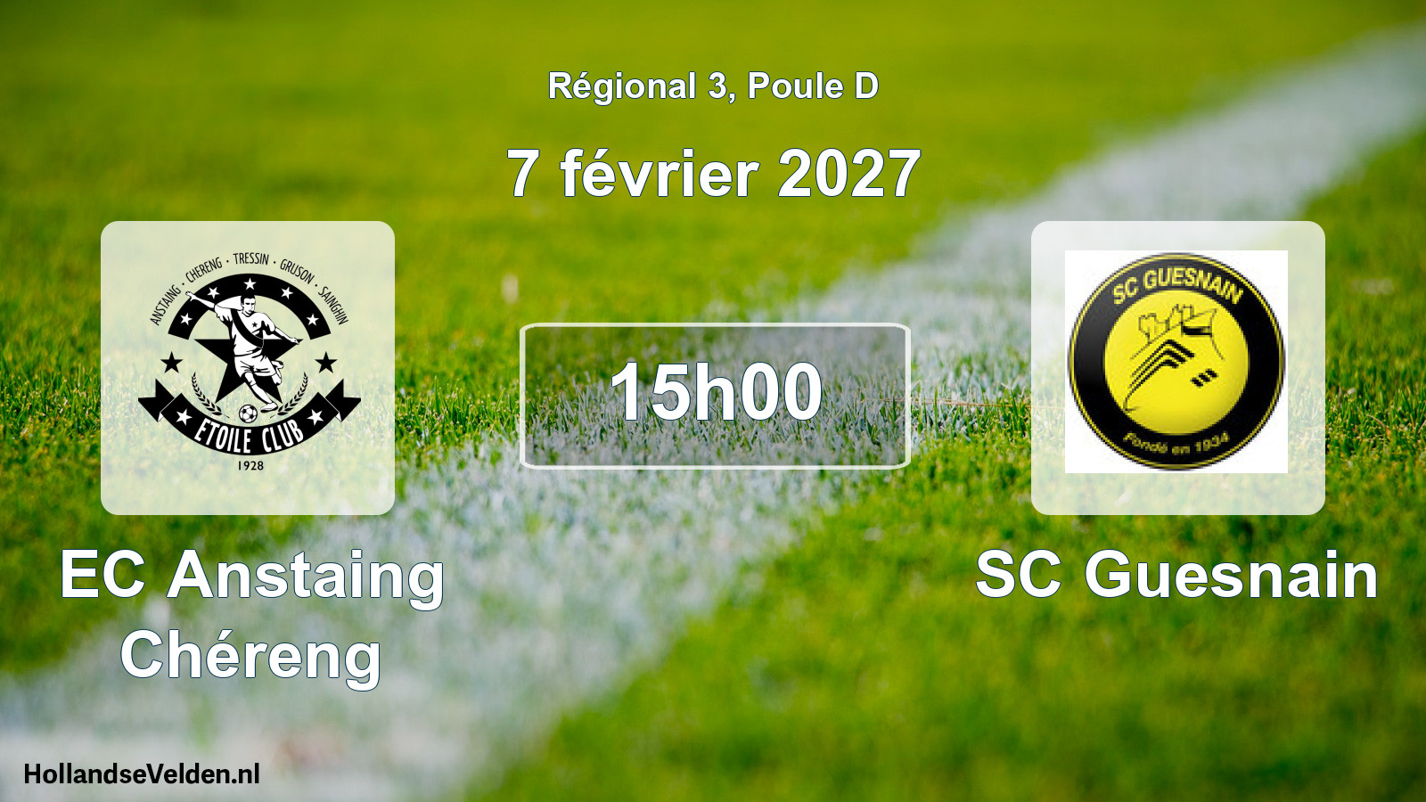 Scheduled Match: EC Anstaing Chéreng - SC Guesnain (7 February 2027)