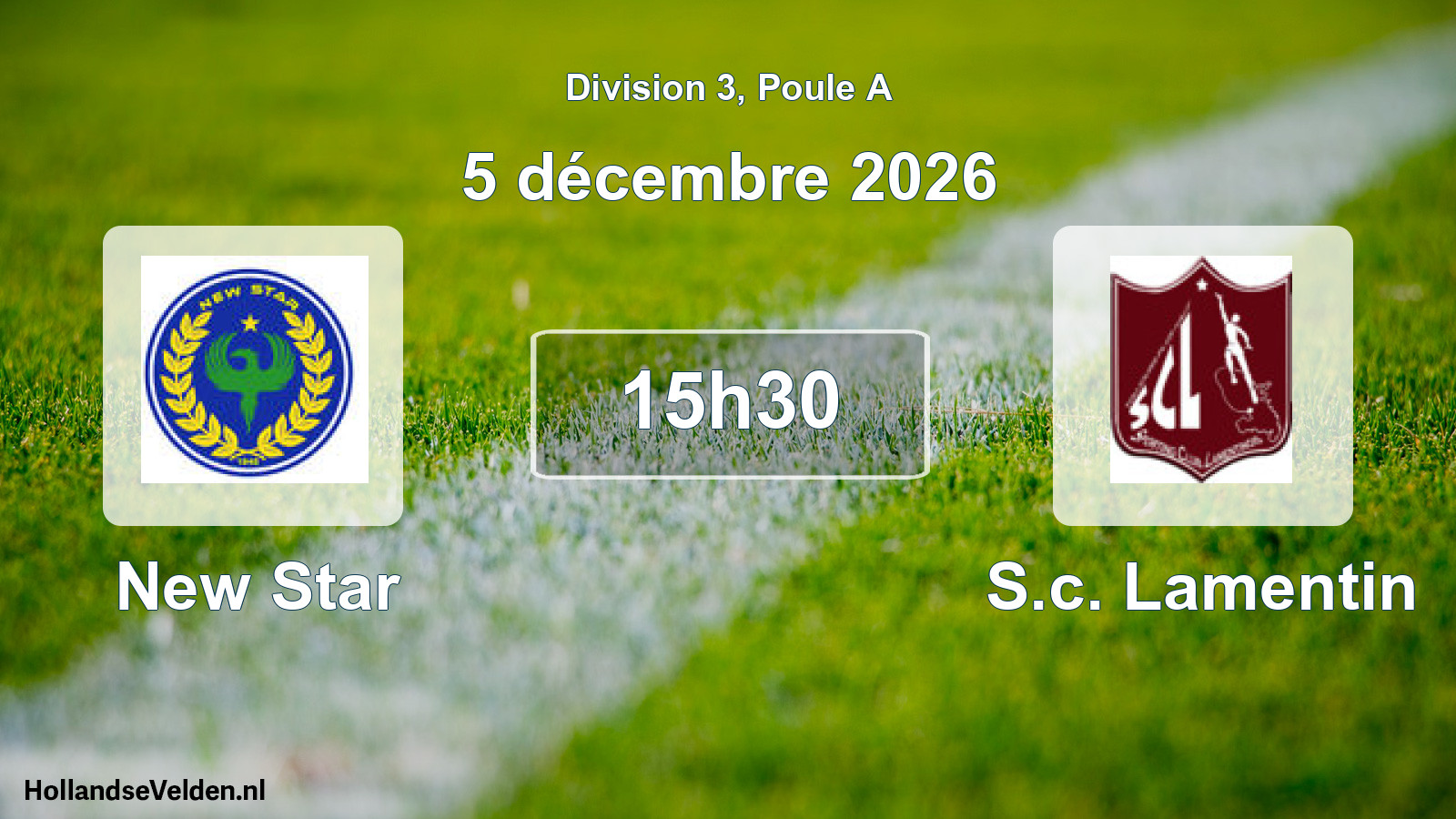 Geplande wedstrijd: New Star - S.c. Lamentin (5 december 2026)