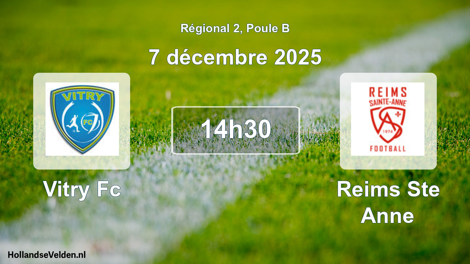 Geplande wedstrijd: Vitry Fc - Reims Ste Anne (7 décembre 2025)
