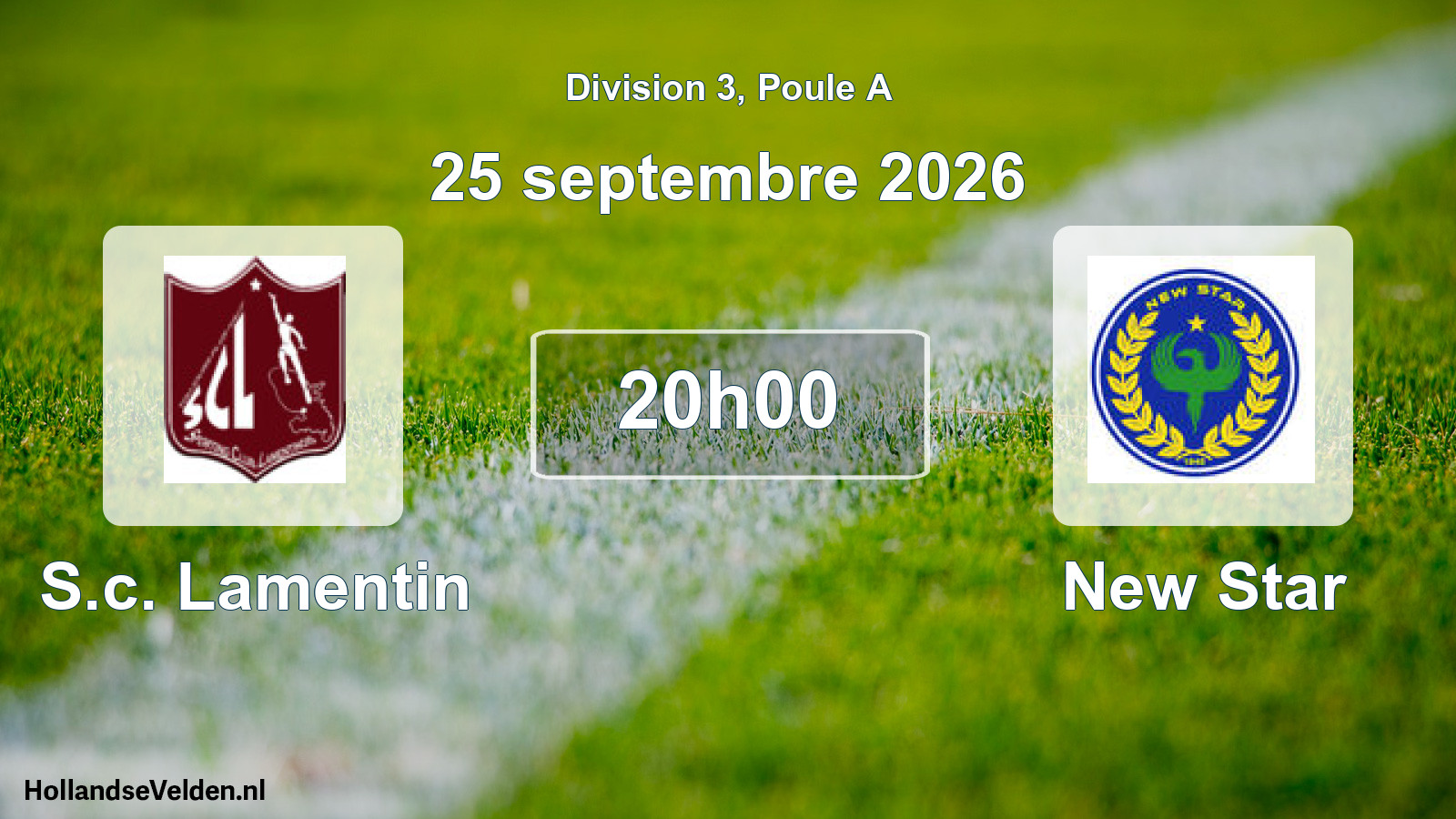 Scheduled Match: S.c. Lamentin - New Star (25 September 2026)