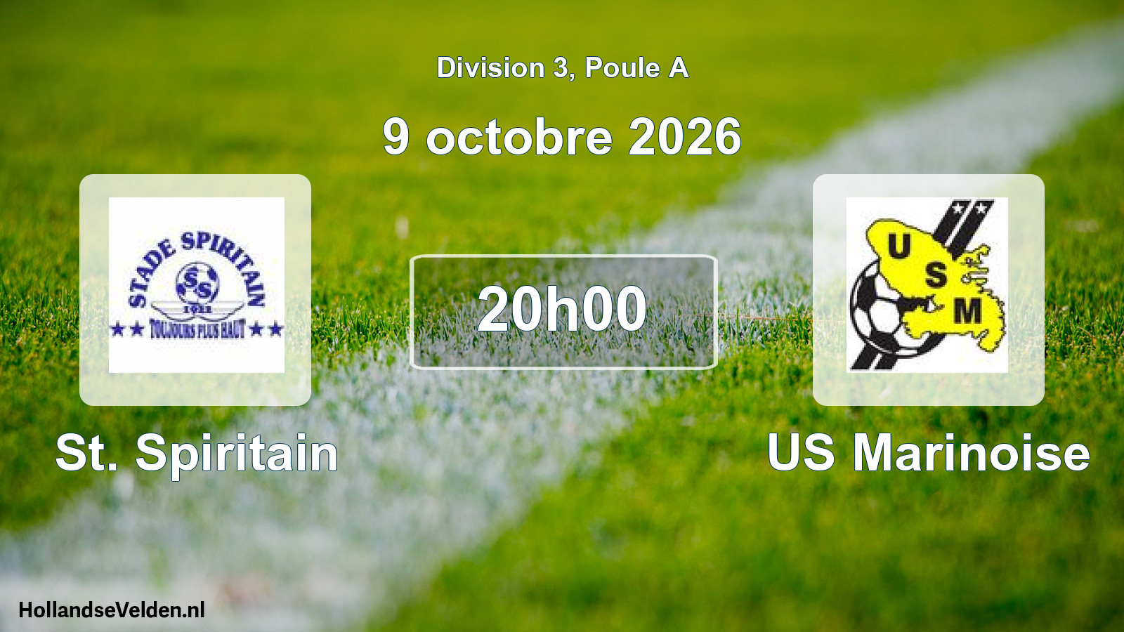 Match programmé: St. Spiritain - US Marinoise (9 octobre 2026)