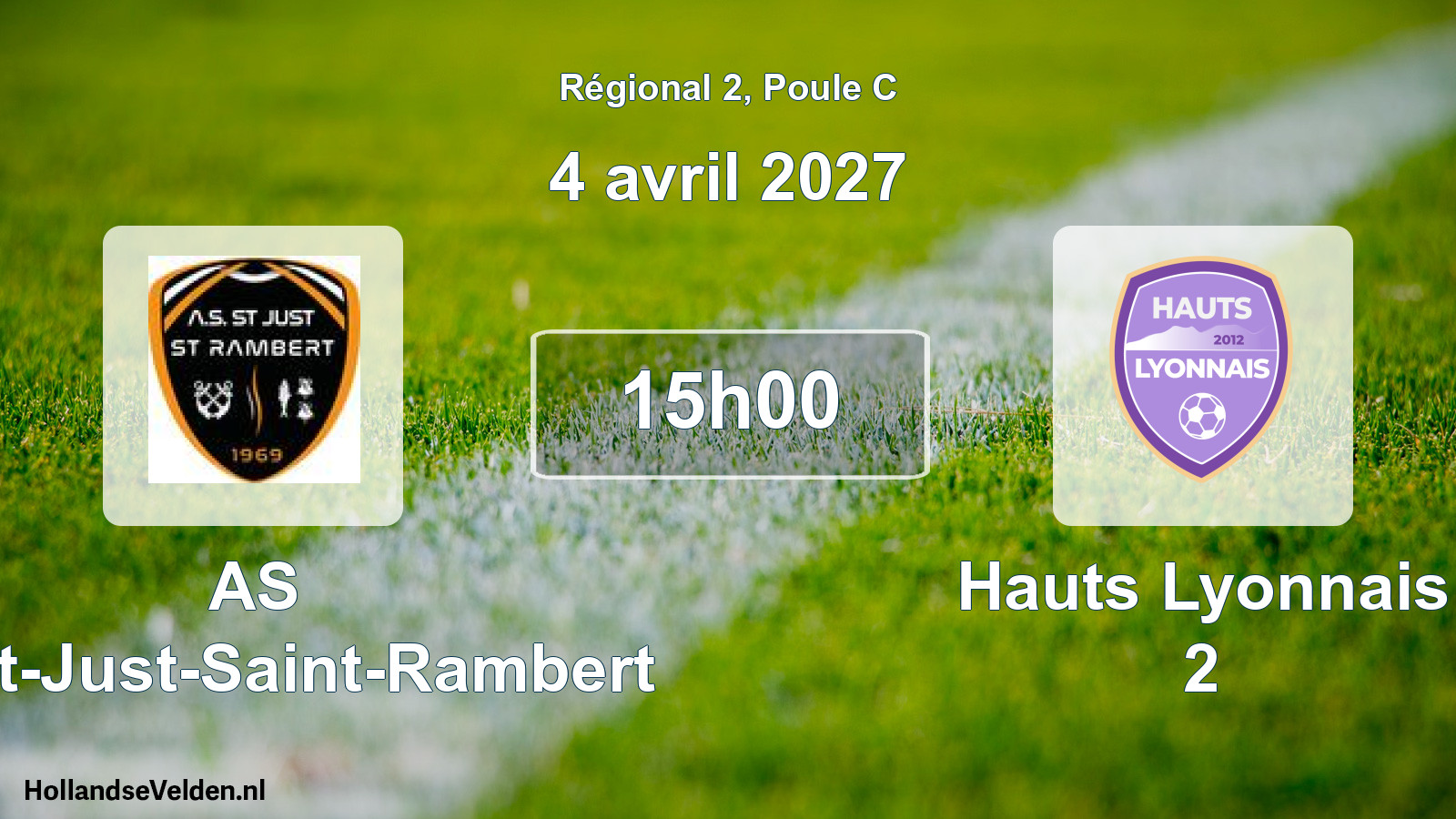 Scheduled Match: AS Saint-Just-Saint-Rambert - Hauts Lyonnais 2 (4 April 2027)