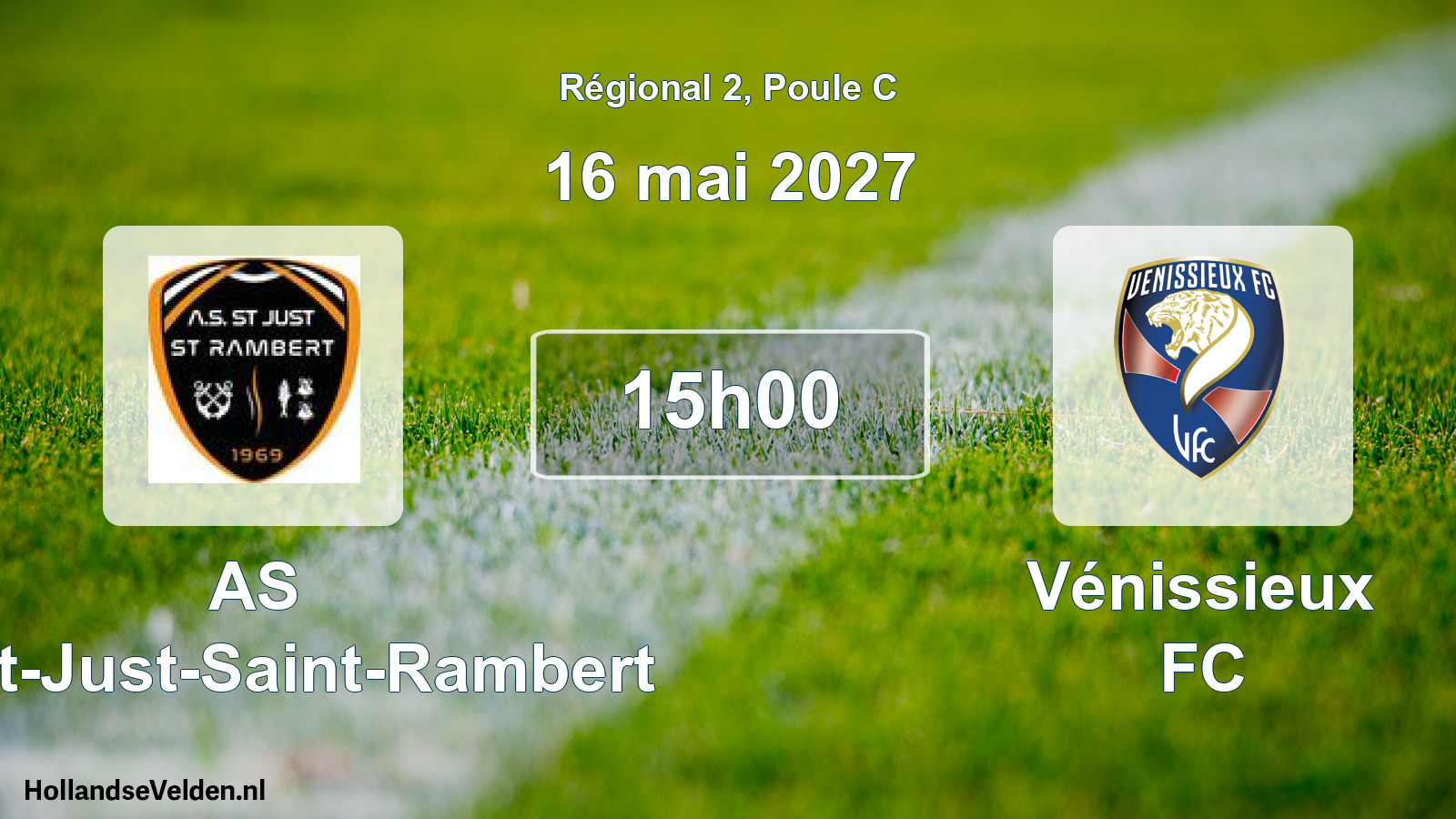 Match programmé: AS Saint-Just-Saint-Rambert - Vénissieux FC (16 mai 2027)