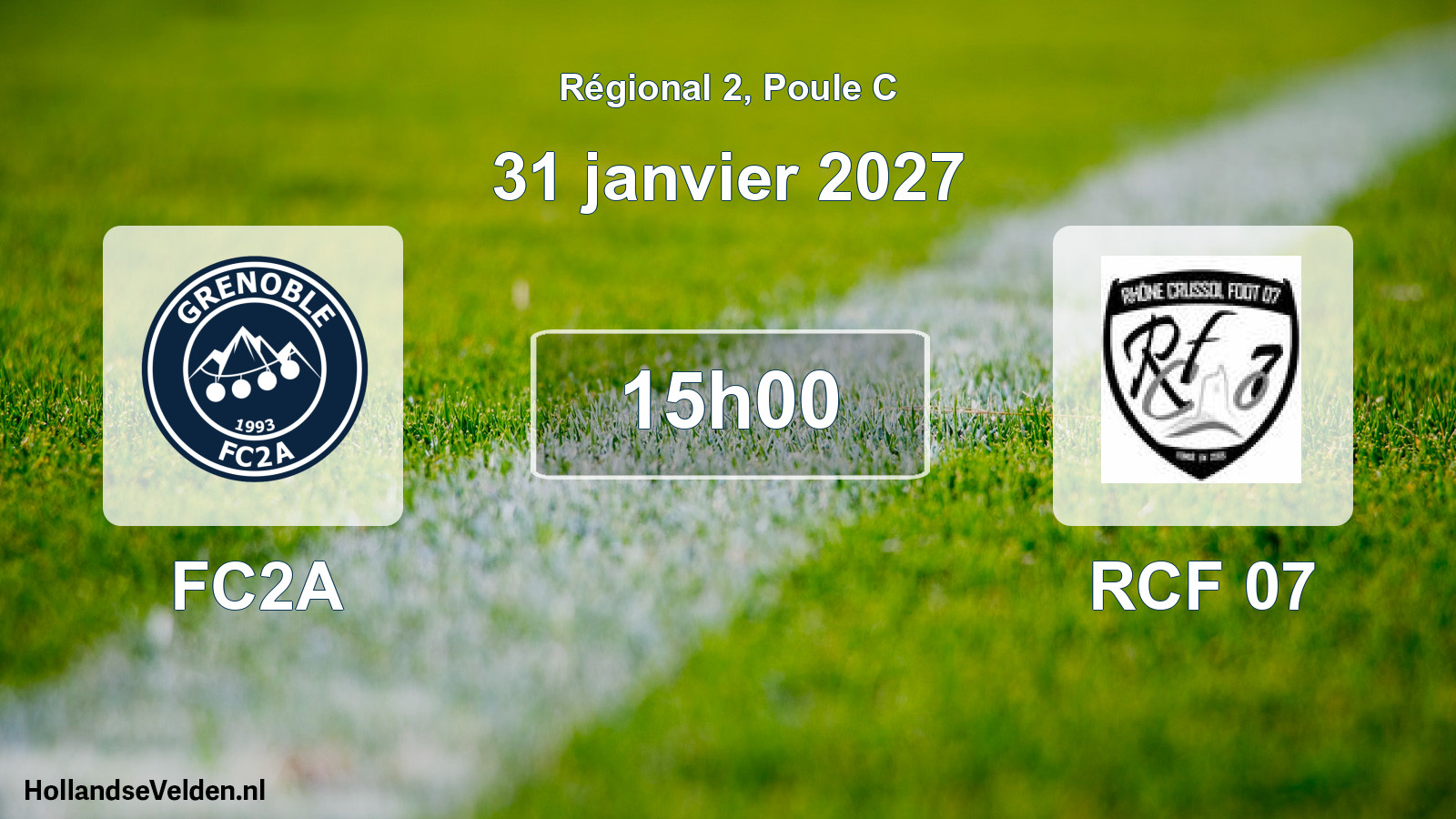 Scheduled Match: FC2A - RCF 07 (31 January 2027)