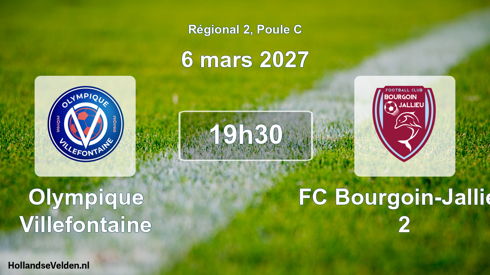 Scheduled Match: Olympique Villefontaine - FC Bourgoin-Jallieu 2 (6 March 2027)