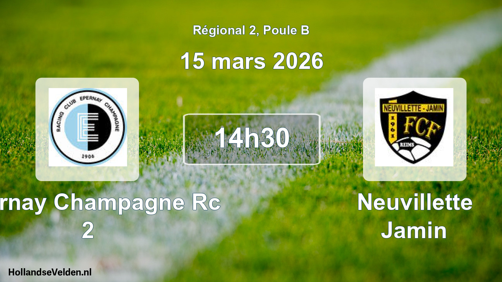Scheduled Match: Epernay Champagne Rc 2 - Neuvillette Jamin (15 March 2026)