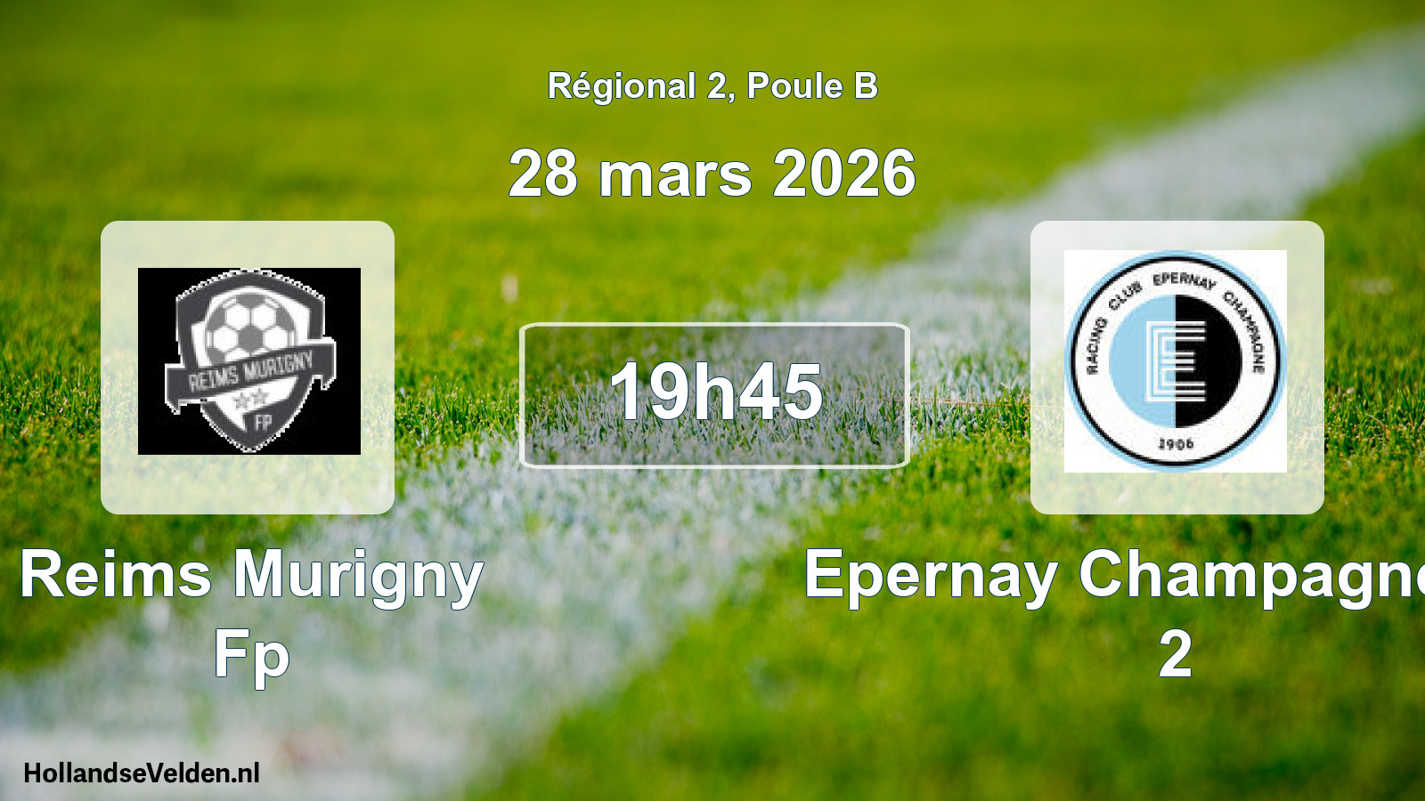 Scheduled Match: Reims Murigny Fp - Epernay Champagne Rc 2 (28 March 2026)