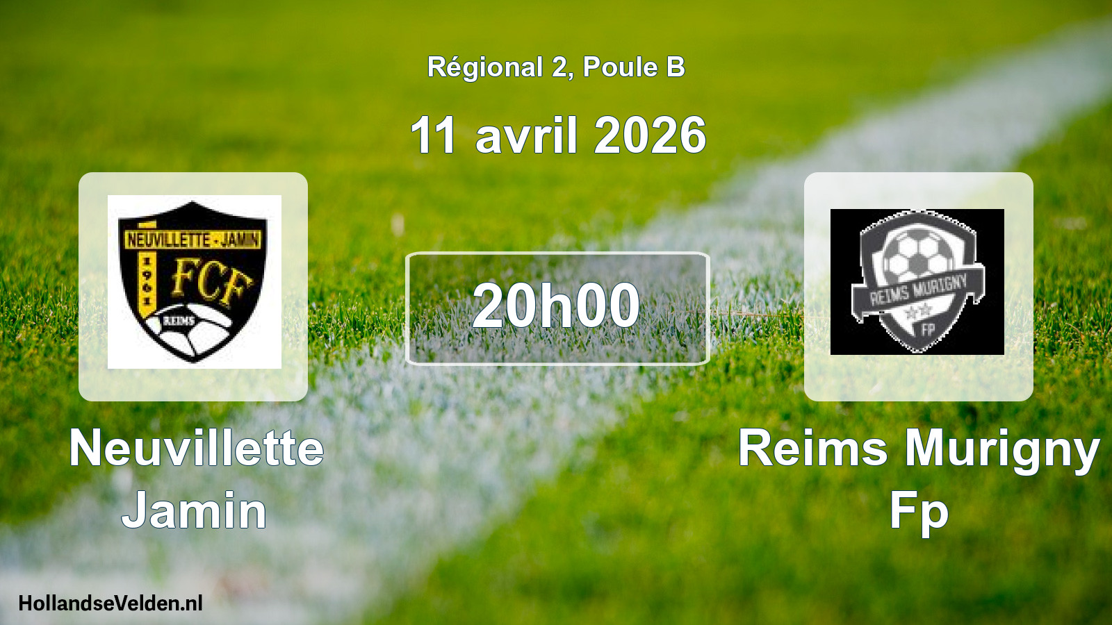 Scheduled Match: Neuvillette Jamin - Reims Murigny Fp (11 April 2026)