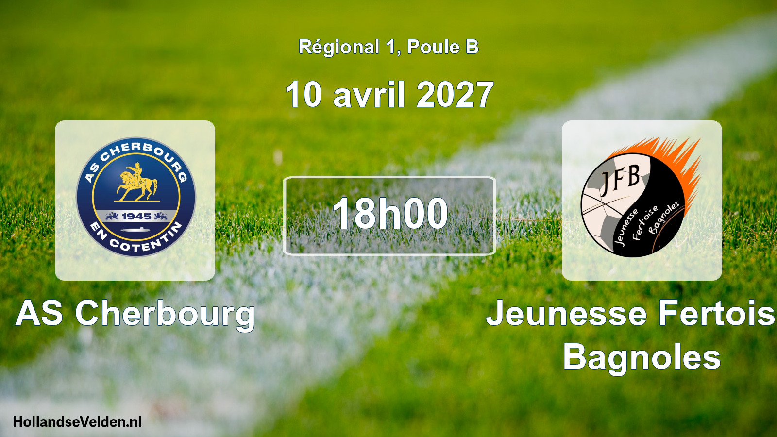 Scheduled Match: AS Cherbourg - Jeunesse Fertoise Bagnoles (10 April 2027)