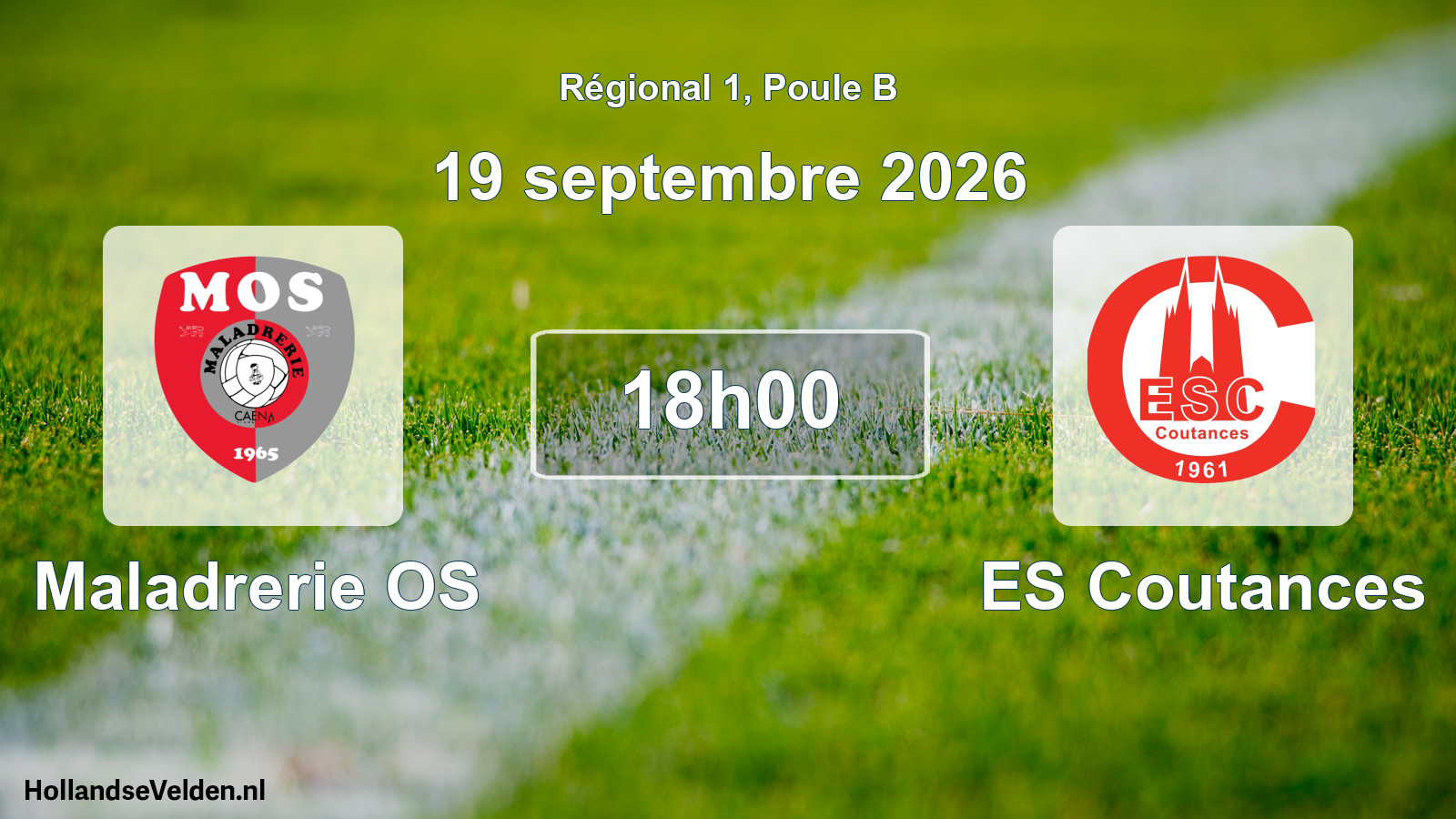 Match programmé: Maladrerie OS - ES Coutances (19 septembre 2026)