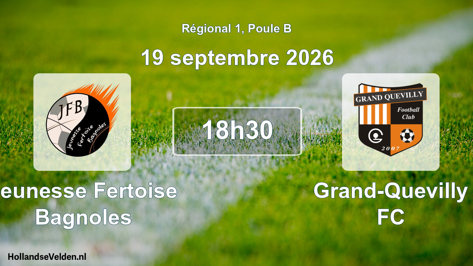 Scheduled Match: Jeunesse Fertoise Bagnoles - Grand-Quevilly FC (19 September 2026)