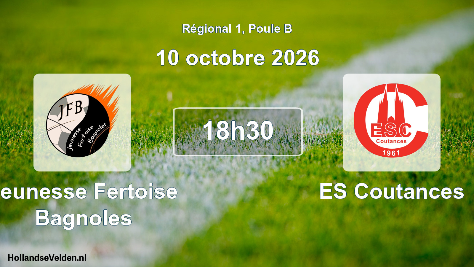 Scheduled Match: Jeunesse Fertoise Bagnoles - ES Coutances (10 October 2026)