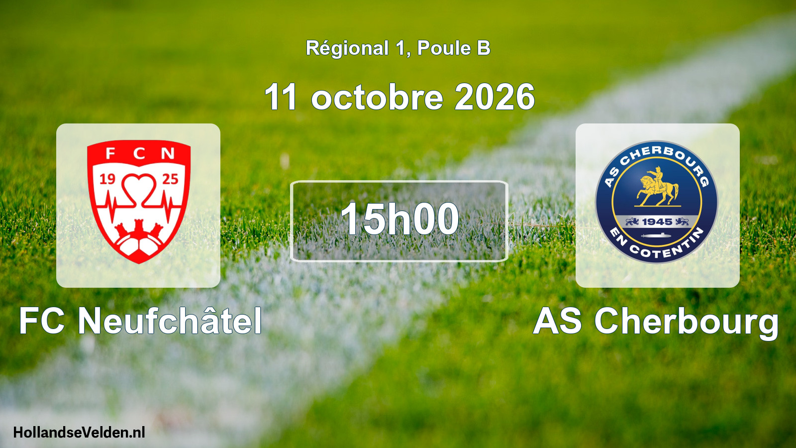 Scheduled Match: FC Neufchâtel - AS Cherbourg (11 October 2026)