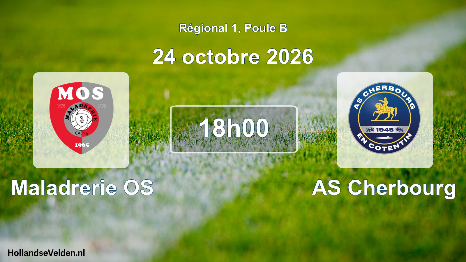 Scheduled Match: Maladrerie OS - AS Cherbourg (24 October 2026)