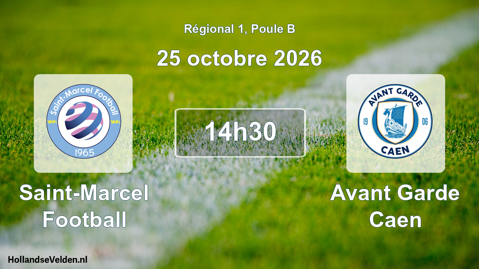 Scheduled Match: Saint-Marcel Football - Avant Garde Caen (25 October 2026)