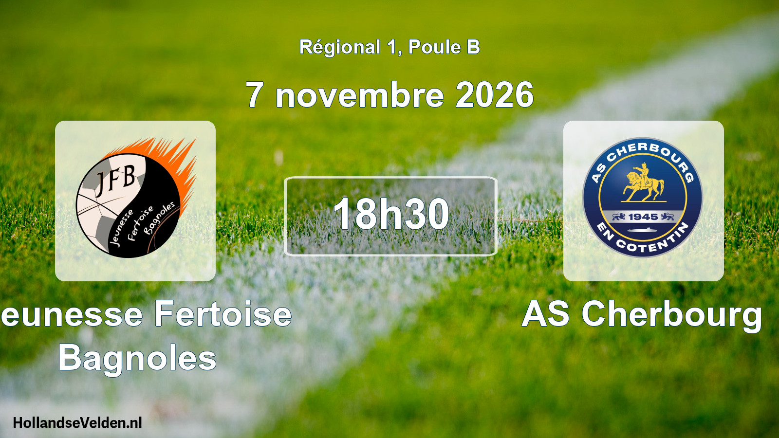 Scheduled Match: Jeunesse Fertoise Bagnoles - AS Cherbourg (7 November 2026)