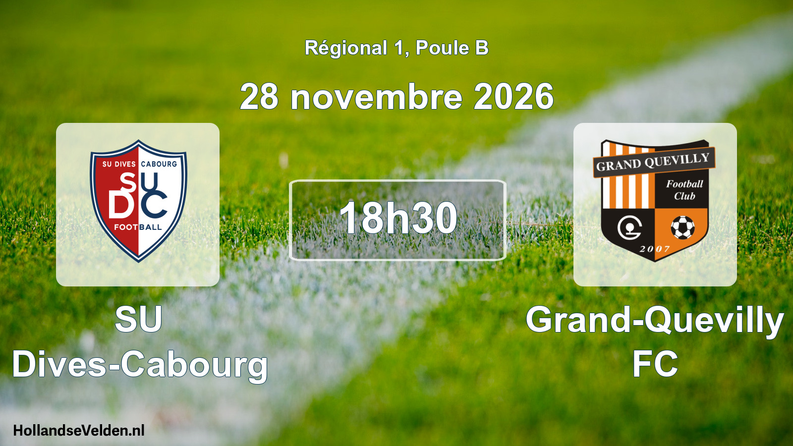 Geplande wedstrijd: SU Dives-Cabourg - Grand-Quevilly FC (28 november 2026)