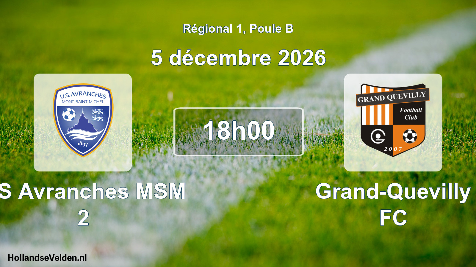 Scheduled Match: US Avranches MSM 2 - Grand-Quevilly FC (5 December 2026)