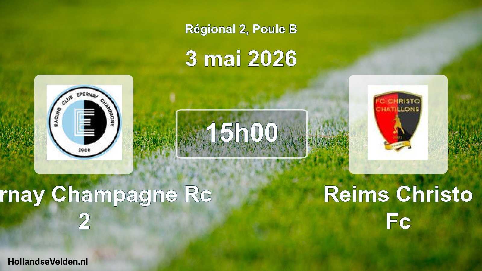 Scheduled Match: Epernay Champagne Rc 2 - Reims Christo Fc (3 May 2026)