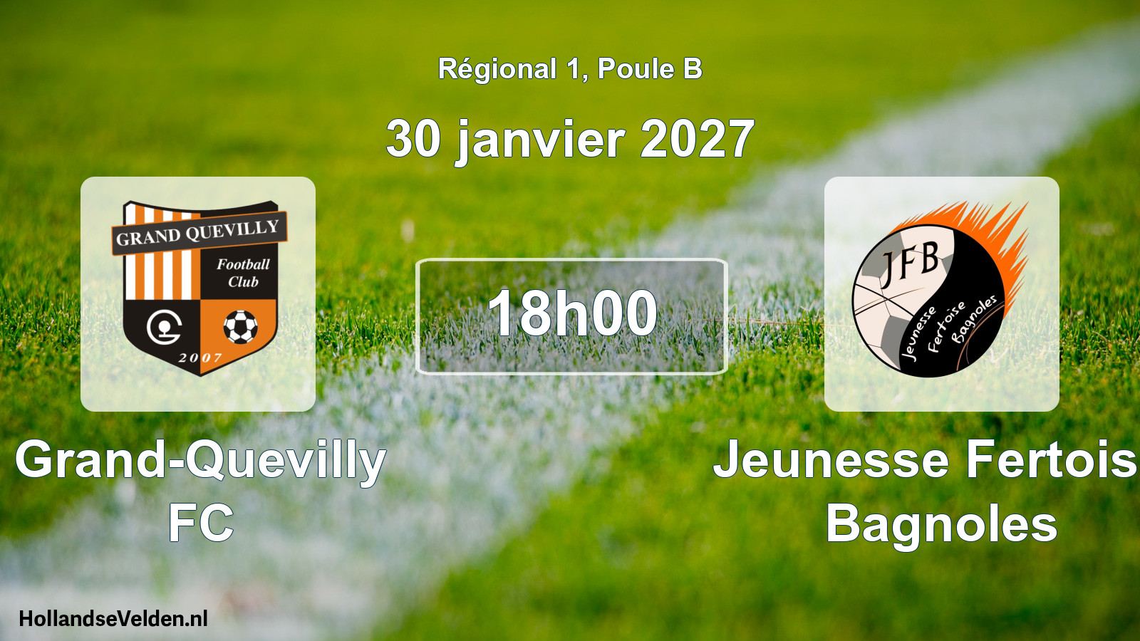 Scheduled Match: Grand-Quevilly FC - Jeunesse Fertoise Bagnoles (30 January 2027)